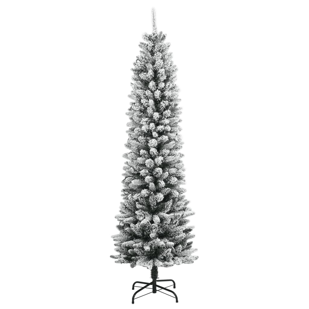 Artificial Christmas Tree 300 LEDs and Flocked Snow 240 cm